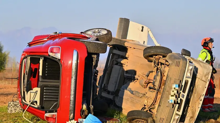 Il frontale tra due auto di Sedegliano, in cui ha perso la vita una donna