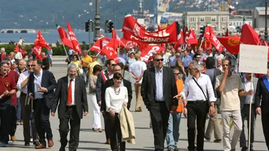 Lasorte Trieste 25/06/10 - Corteo, Manifestazione, CGIL, Honsell, Serracchiani, Cosolini