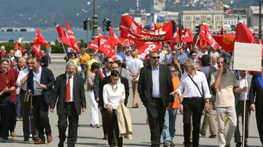Lasorte Trieste 25/06/10 - Corteo, Manifestazione, CGIL, Honsell, Serracchiani, Cosolini