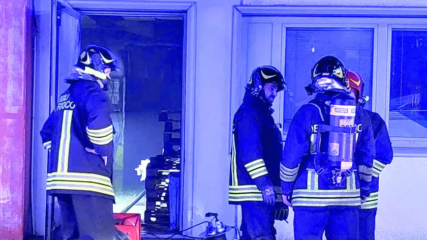 L’intervento dei Vigili del Fuoco