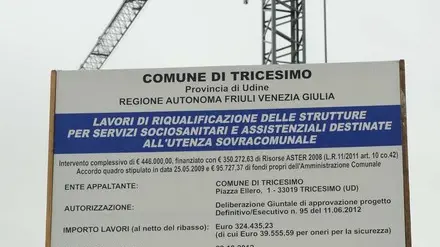 Tricesimo 21 genniao 2013 cantiere adorgnano Telefoto Copyright Petrussi Foto Press /turco