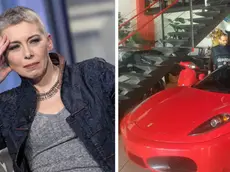 (Foto d'archivio) Combo di una foto di Irene Pivetti e di una Ferrari. 21 marzo 2023. ANSA