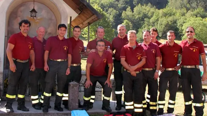 Chiusaforte 11 Agosto 2013. Incendio in Val Raccolana. Foto copyright Petrussi Foto Press