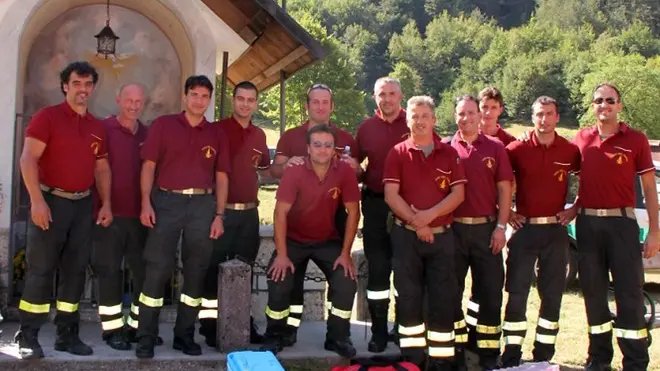 Chiusaforte 11 Agosto 2013. Incendio in Val Raccolana. Foto copyright Petrussi Foto Press
