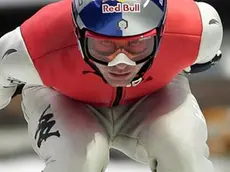 21/11/2012 - Lillehammer (NOR) Alessandro Pittin jumps in Lillehammer's Hill during a training for the first FIS Nordic Combined race in Lillehammer. Photo Credit: Federico Modica