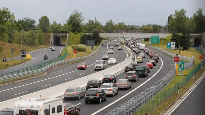 Udine 23 Luglio 2011 code in autostrada ud nord palmanova Copyright PFP