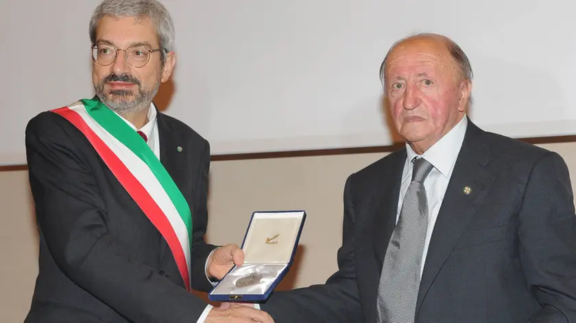 Udine 12 Settembre 2012. Consegna del Sigillo della Città di Udine a Domenico Zannier. Telefoto copyright Petrussi Foto Press / Diego Petrussi