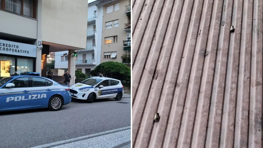 I bossoli rinvenuti in via Zoletti