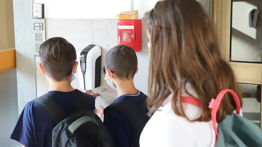 Udine 14 settembre 2020. Riapertura Scuole in pandemia Covid. Istituto Uccellis. Foto Petrussi