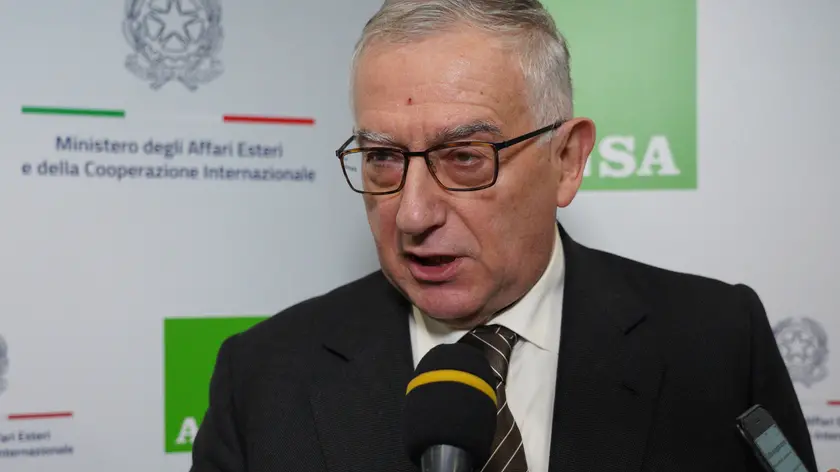 Gen. Claudio Graziano Presidente Fincantieri allla conferenza sui Balcani a Trieste.TRIESTE, 24 Gennaio 2023. ANSA/MAURO ZOCCHI
