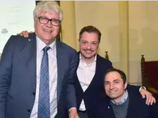 Da sinistra: il sindaco Alberto Felice De Toni, Alessandro Venanzi e Ivano Marchiol