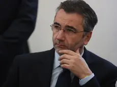 Il pm Marco Mescolini durante la conferenza stampa dell'Operazione Aemilia, maxioperazione contro la 'Ndrangheta in Emilia-Romagna, Bologna, 28 gennaio 2015. ANSA/GIORGIO BENVENUTI