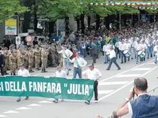 La fanfare dei Veci della Julia durante l’adunata di Treviso