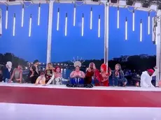 Le drag queens protagoniste dell'Ultima Cena durante la cerimonia d'apertura dei Giochi Olimpici. X/ MAZACICLISMO +++ATTENZIONE LA FOTO NON PUO' ESSERE PUBBLICATA O RIPRODOTTA SENZA L'AUTORIZZAZIONE DELLA FONTE DI ORIGINE CUI SI RINVIA+++ NPK +++