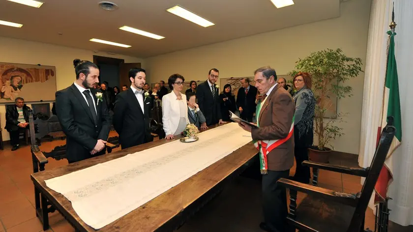 Udine 14 febbraio 2015 Matrimonio della figlia di Causio. Copyright Foto Petrussi / Ferraro Simone