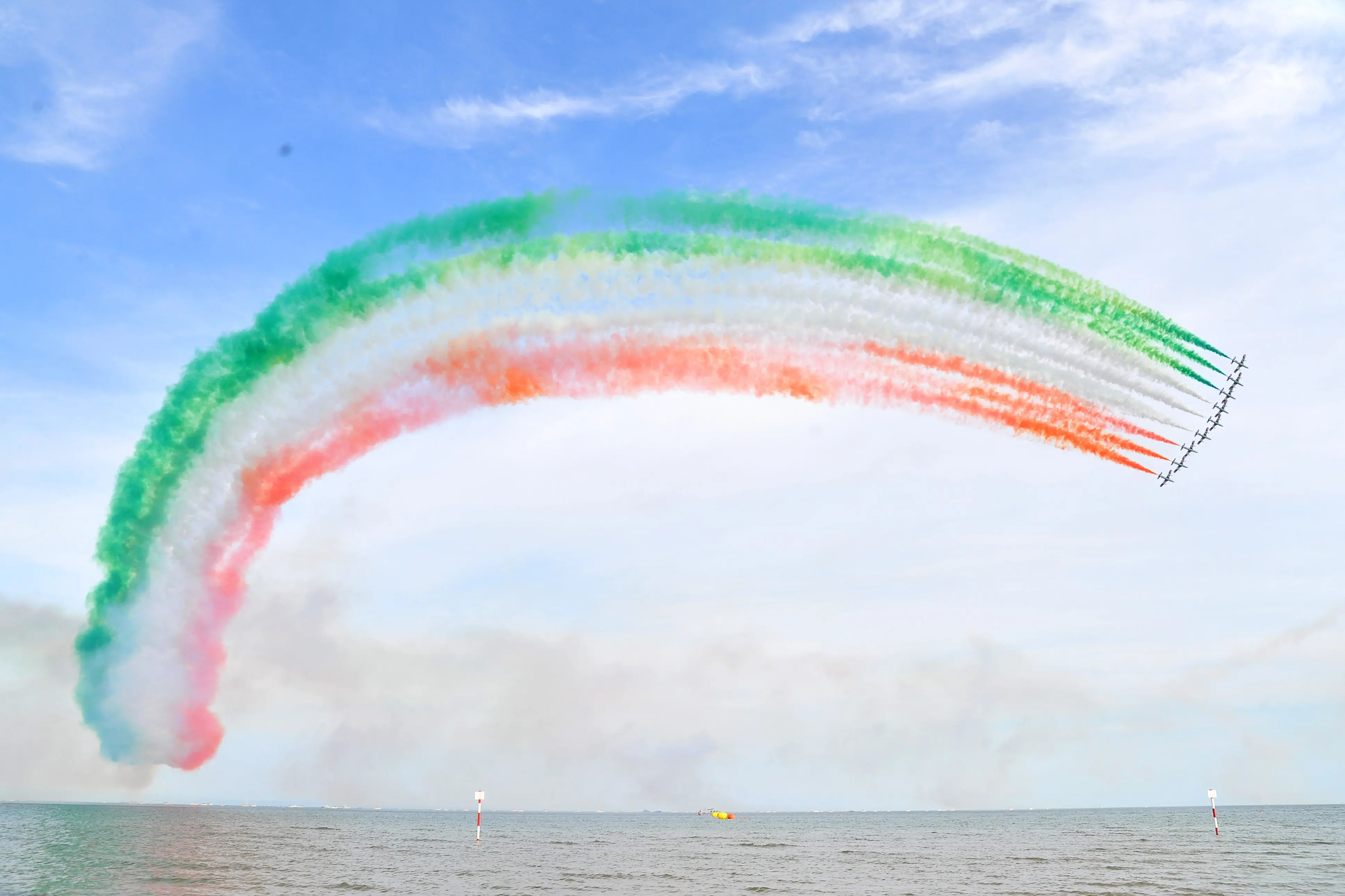 Lignano 28 luglio 2022 Air show frecce tricolori ©Foto Petrussi