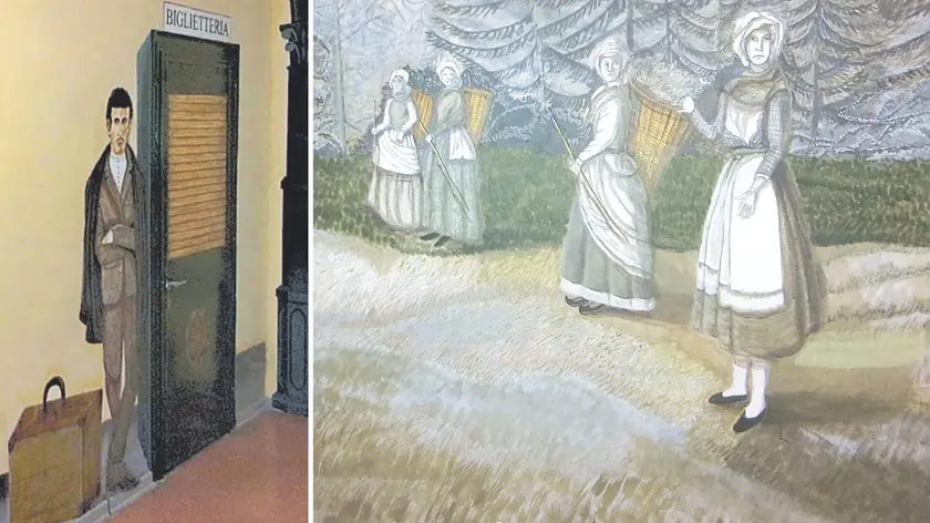 Alcune delle decorazioni realizzate nel carcere di Tolmezzo