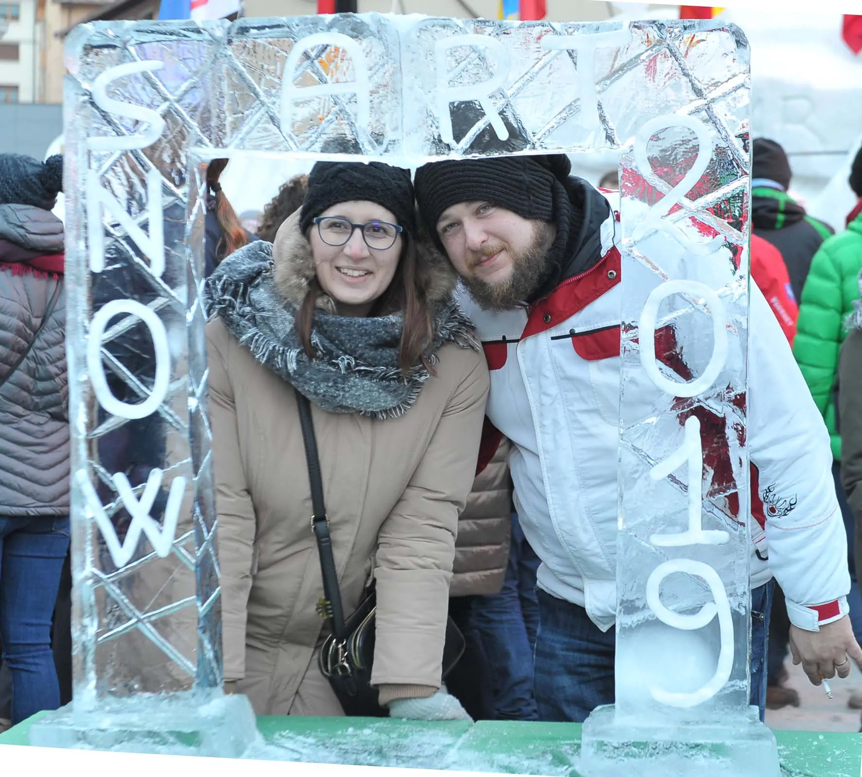 Pontebba 20 gennaio 2019. Sculture di Ghiaccio. © Foto Petrussi