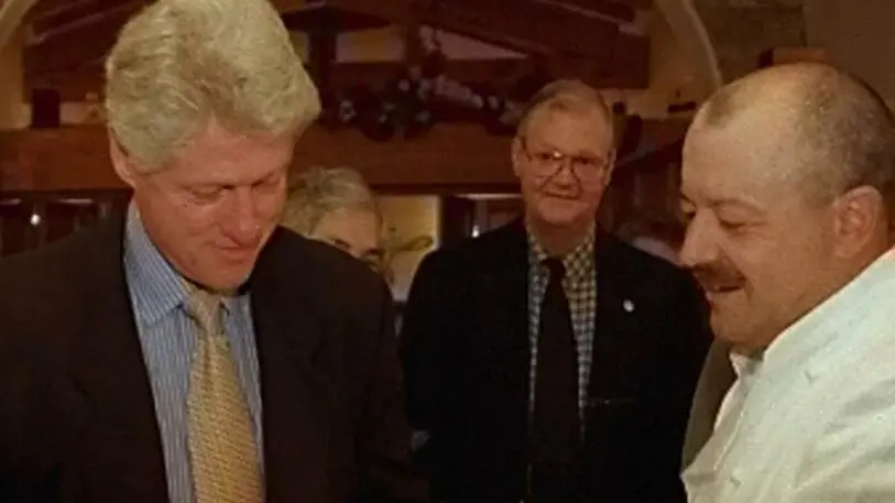 Bill Clinton con lo chef Manlio Signora