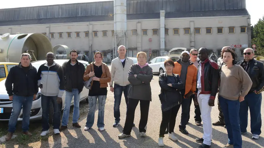 Povoletto 13 Aprile 2015 sciopero vetroresina Telefoto Copyright Petrussi Foto Press - TURCO