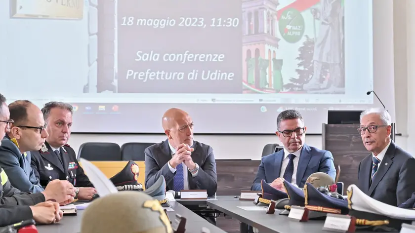 Conferenza stampa in Prefettura per la presentazione dei dati dell'Adunata