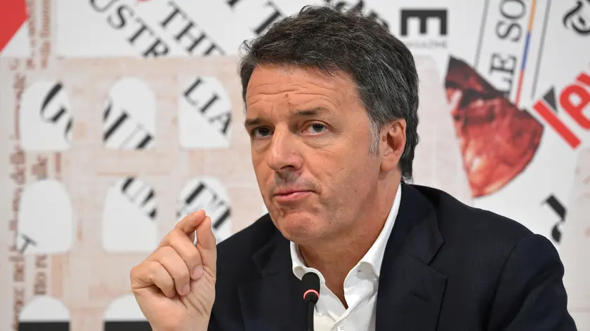 Former Italian Prime Minister and founder of Italian party 'Italia Viva' Matteo Renzi gestures as he speaks to journalists during a press conference of the foreign press association, in Rome, Italy, 07 June 2024. ANSA/ETTORE FERRARI