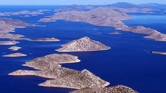 Una veduta di isole croate in una foto di repertorio