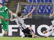 Roma, 25.08.13, stadio Olimpico, Serie A 2013-14 1a giornata, Lazio-Udinese - Nella foto: Miroslav Klose sbaglia clamorosamente un gol
