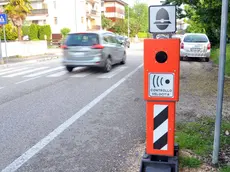 Udine 24 Aprile 2019. Autovelox in Via Buttrio . © Foto Petrussi