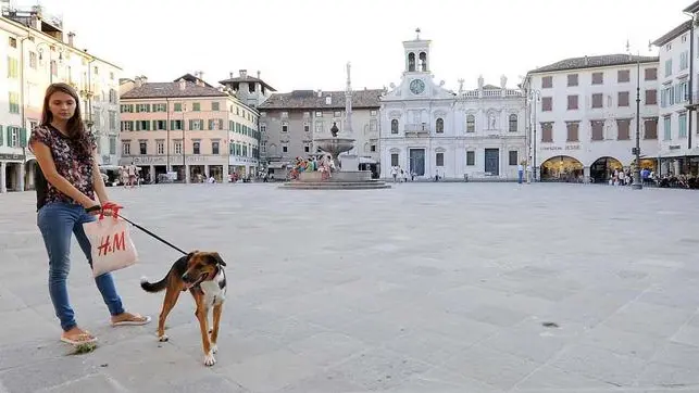 Udine 2 agosto 2012. Piazza San Giacomo. Telefoto copyright Petrussi Foto Press /Petrussi Diego