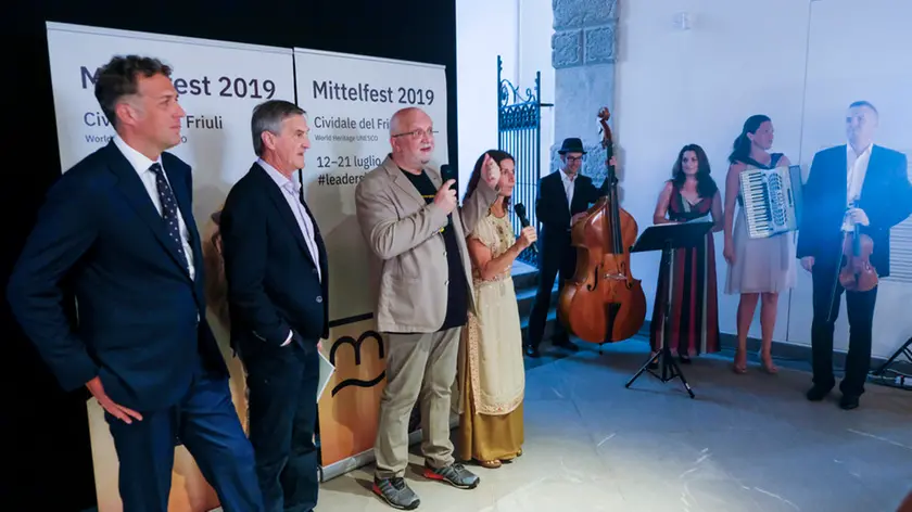 Cividale del Friuli, 11-07-2019 - MITTELFEST 2019 - INAUGURAZIONE DI MITTELFEST 2019 - #Leadership - Intervengono il presidente Rossi, il direttore Pasovic, il sindaco di Cividale Balloch - intervento della Pressburger Klezmer band - Foto © 2019 Luca A. d'Agostino / Phocus Agency