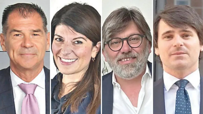 Da sinistra: Maurizio Marchesini, Margherita De Eccher, Tiziano Giuliani e Giacomo Petrucco