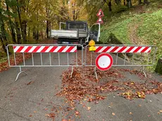 Il varco di chiusura verso il lato di Cazzaso Nuova