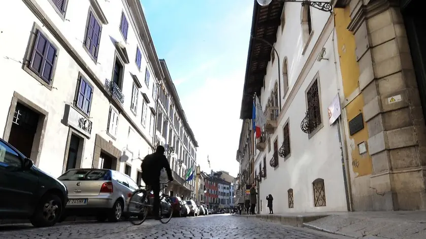 Udine 27 Febbraio 2014. Vedute di Via Manin. Telefoto Copyright Petrussi Foto Press - Diego Petrussi