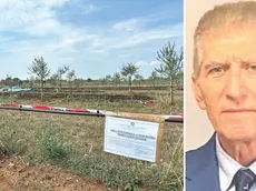 A sinistra l’area (sotto sequestro) dove è precipitato l’ultraleggero; a destra il generale Luca Valeriani, presidente dell’Agenzia per la sicurezza in volo