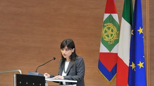 Udine 06 maggio 2016 Nel giorno del 40¡ anniversario del terremoto del Friuli, alla presenza del presidente della Repubblica Mattarella, si intiola l'auditorium della Regione FVG ad Antonio Comelli, presidente della giunta regionale nel 1976. Copyright Foto Petrussi / Ferraro Simone
