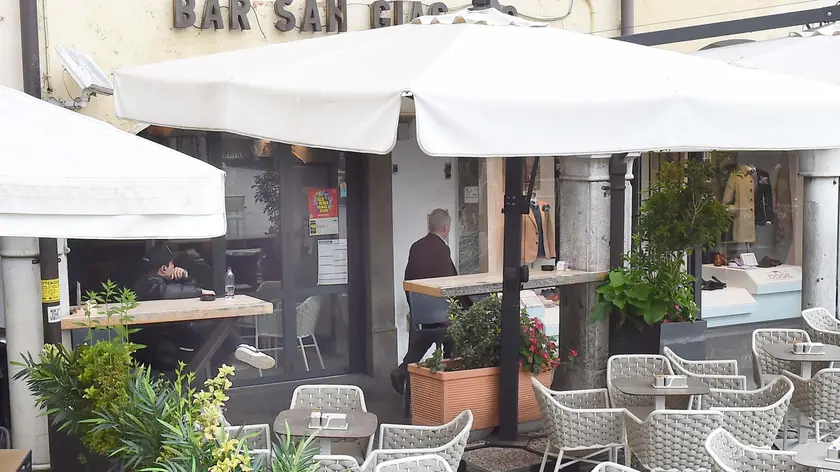 Udine 10 Aprile 2024. Bar San Giacomo per furto. © Foto Petrussi 2024
