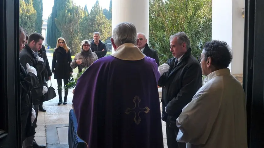 Udine 29 gennaio 2020 Funerale Ex moglie Umberto Tozzi ©Foto Petrussi
