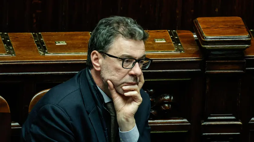 Il ministro dell'Economia Giancarlo Giorgetti alla Camera