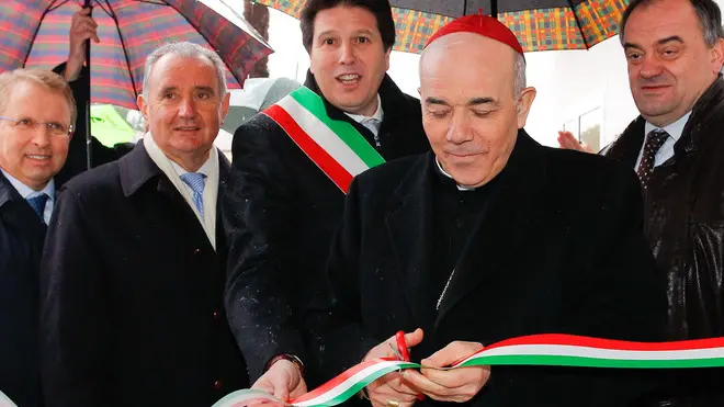 Tricesimo 2 Febbraio 2013. Inaugurazione ricreatorio dedicato a Mons. Battisti. Telefoto copyright Petrussi Foto Press