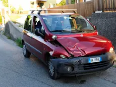 Buja 1 Agosto 2013. Incidente auto moto. Copyright Petrussi / Serratore