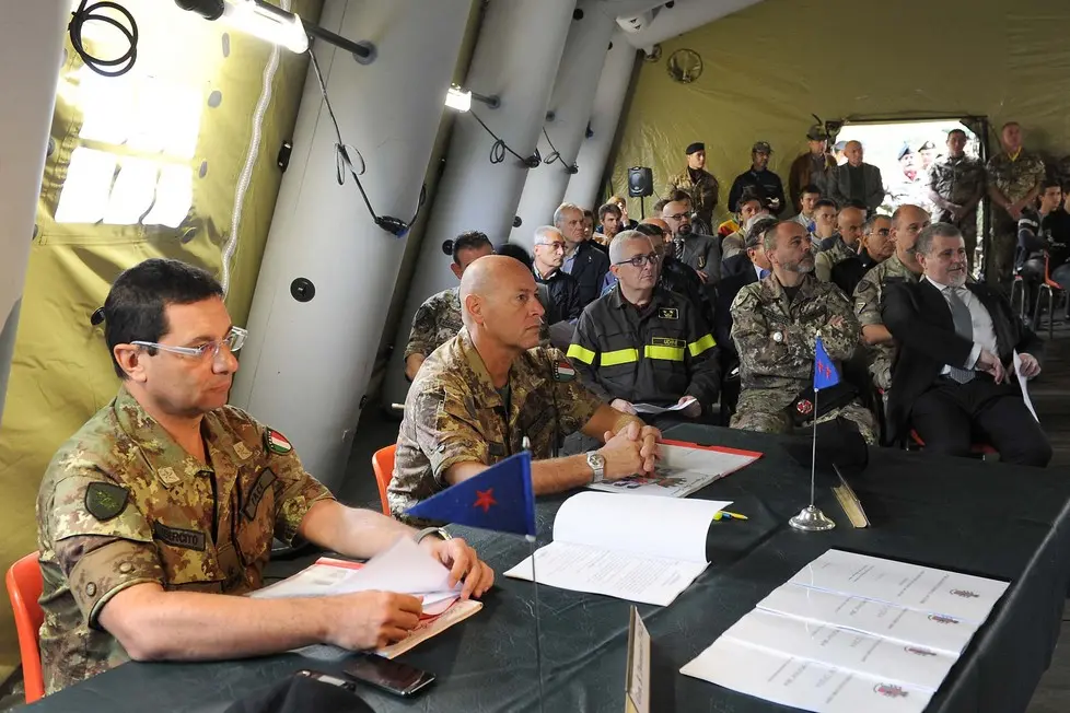 Udine 25 Settembre 2014. Esercitazione esercito al Cormor. © Petrussi Foto Press Srl Udine