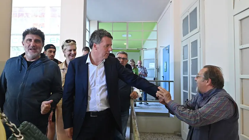 Matteo Renzi in visita alla Piccola Casa della Divina Provvidenza presso il Cottolengo , Torino, 28 maggio 2024 ANSA/ALESSANDRO DI MARCO
