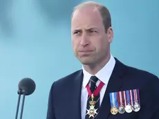 epa11391082 Britain's William, Prince of Wales speaks during the national commemorative event for the 80th anniversary of D-Day, in Southsea Common, Portsmouth, Britain, 05 June 2024. The event will involve more than 500 members of the Armed Forces, including a 79-piece orchestra, a 25-strong choir and drummers from the Royal Marines. Portsmouth played a key role in preparing for the invasion of the beaches of northern France in 1944, which became a turning point in the Second World War. EPA/NEIL HALL/POOL