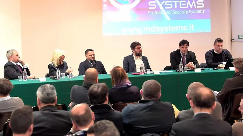 Udine 10 Febbraio 2017. Presentazione sistema di controllo dei droni. © Petrussi Foto Press