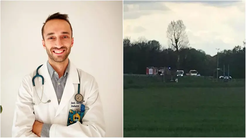 Giorgio Cuffaro, pediatra libero professionista di Pordenone, e il luogo dell'incidente