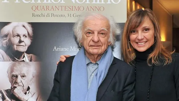 Udine 30 gennaio 2015 Hotel Astoria. Yves Bonnefoy uno dei quattro premiati 2015 al Premio Nonino. Copyright Foto Petrussi / Ferraro Simone