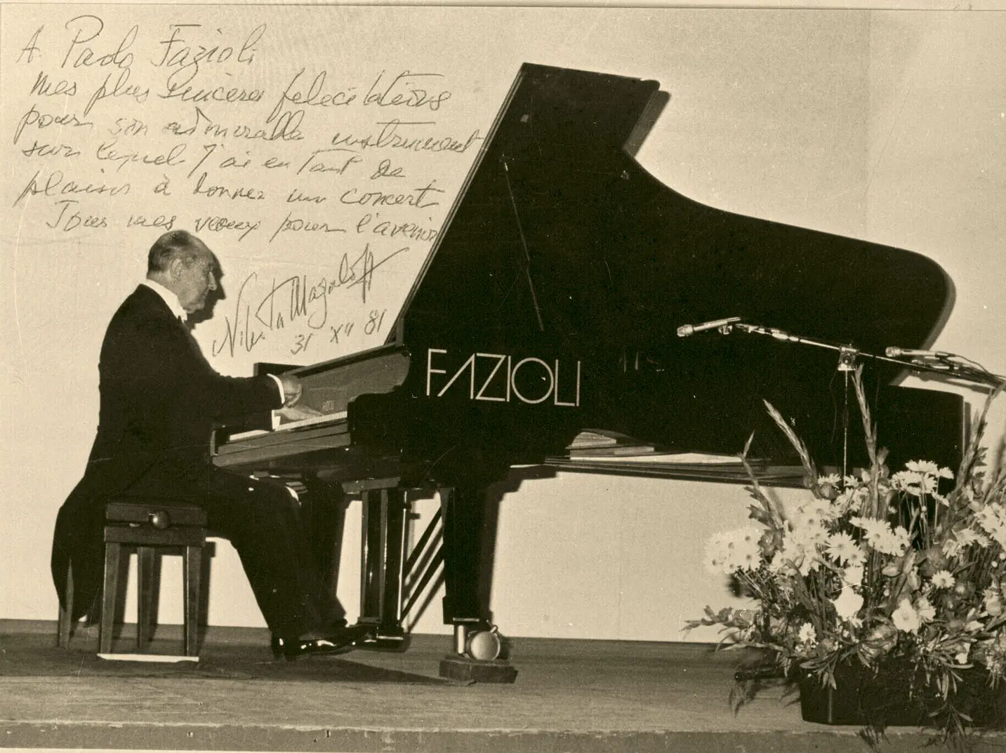 1981 Sacile, Teatro Zancanaro. Nikita Magaloff