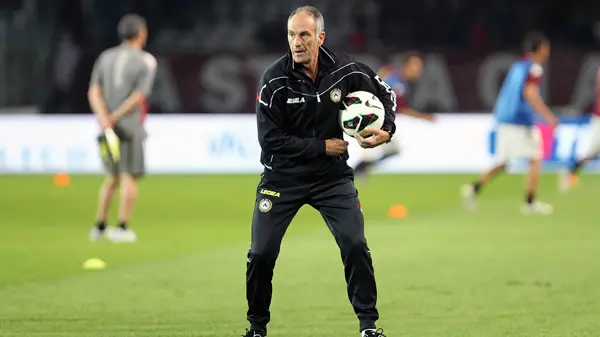 L'allenatore dell'Udinese Francesco Guidolin