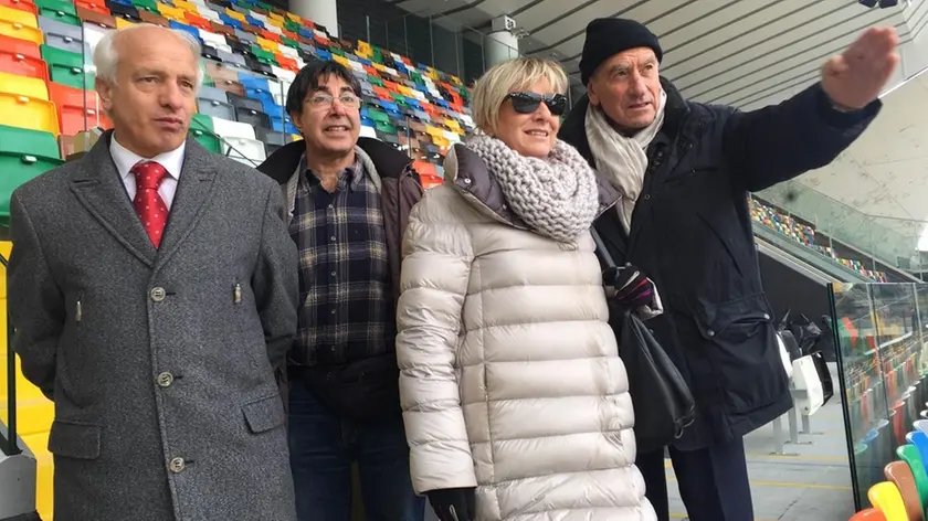 Udine 04 Gennaio 2016. Sopralluogo CpV allo Stadio Friuli Petrussi Foto Press